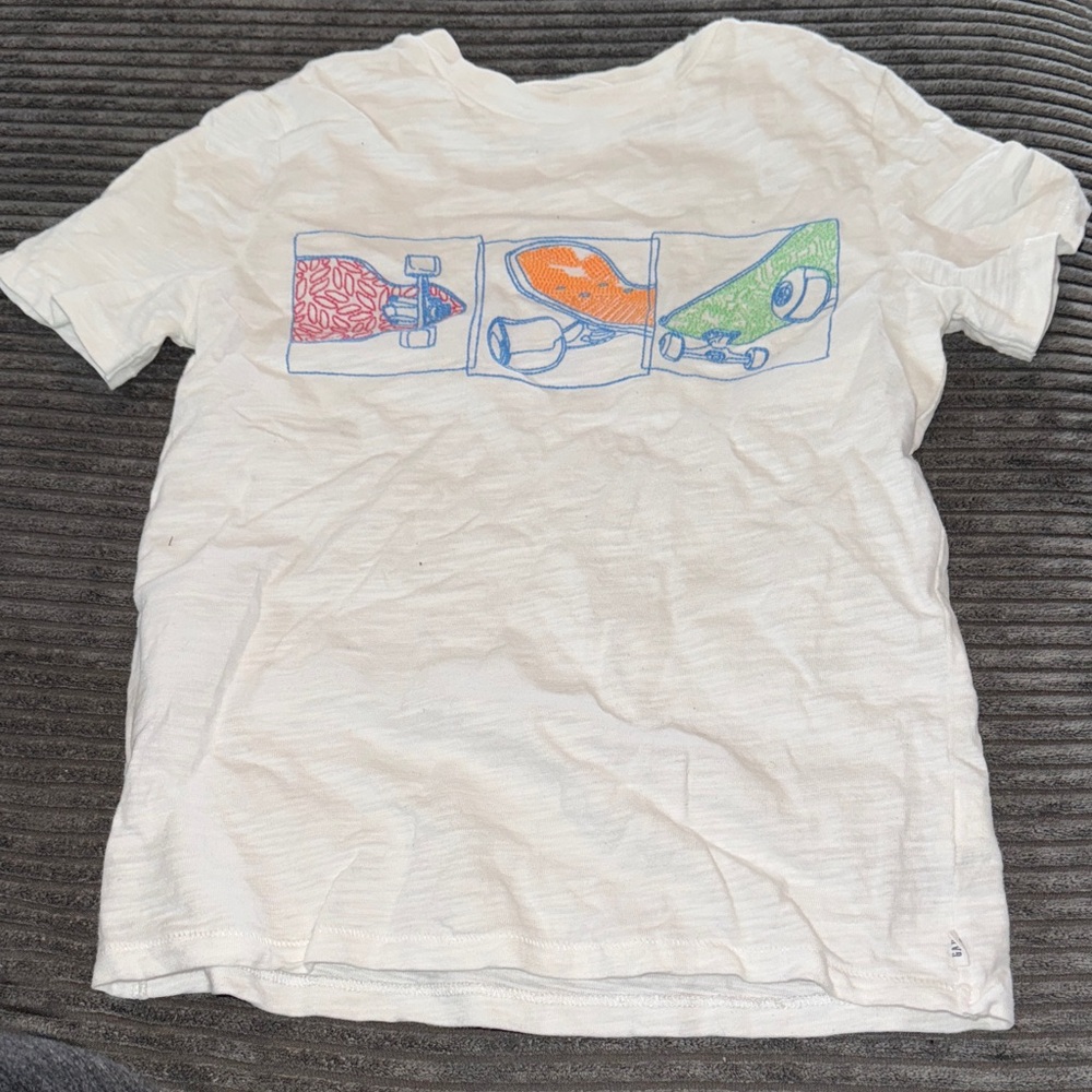 Gap Kids Graphic Tee - White with Colorful Print